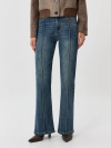 Джинсы Boot cut с акцентными стрелками