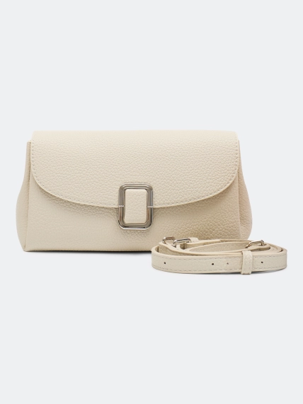 Сумка кроссбоди в молочном оттенке