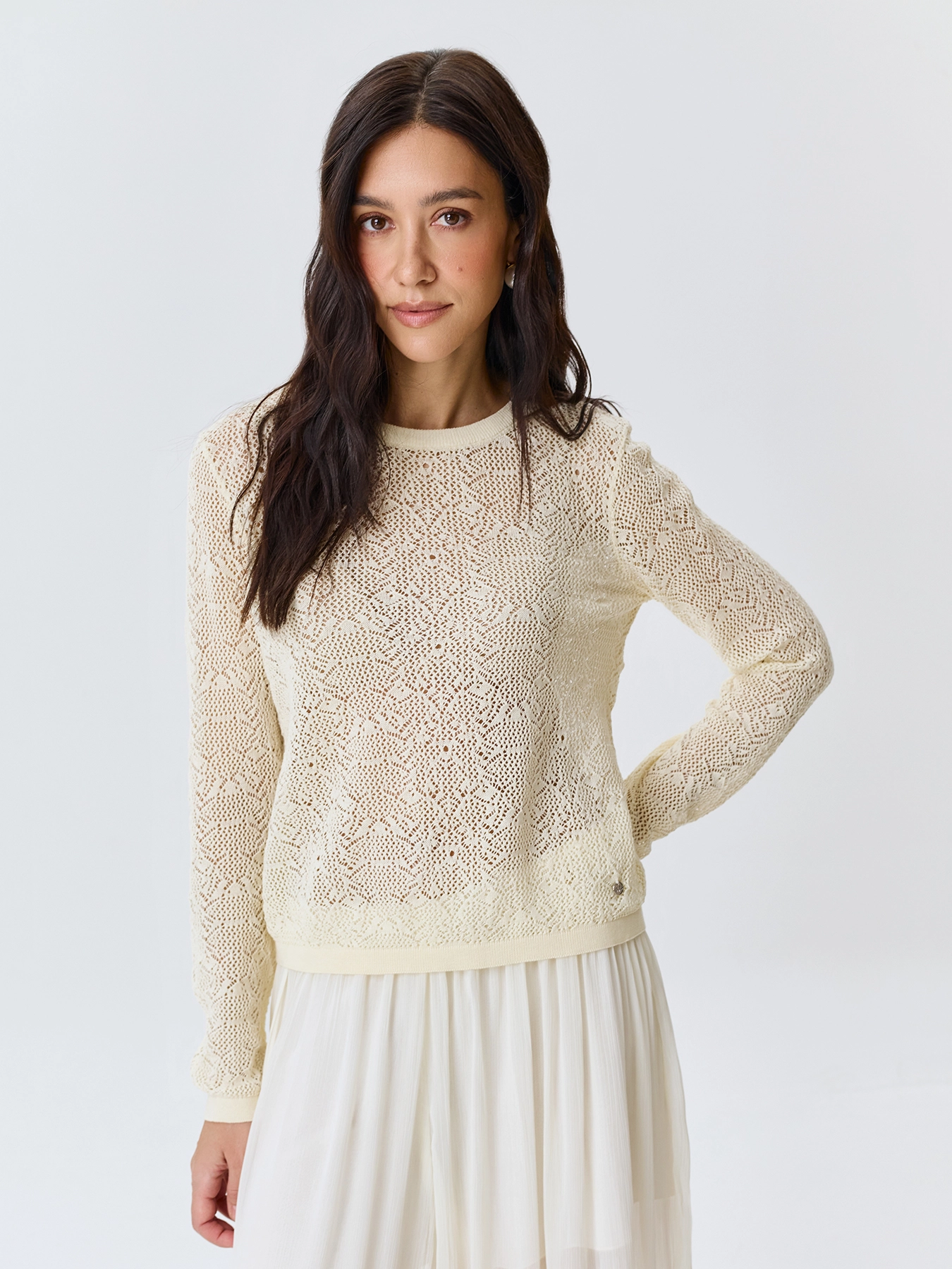 Ажурный вязаный  джемпер  SAVAGE