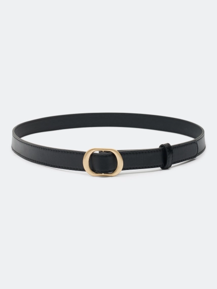Ремень с круглой пряжкой