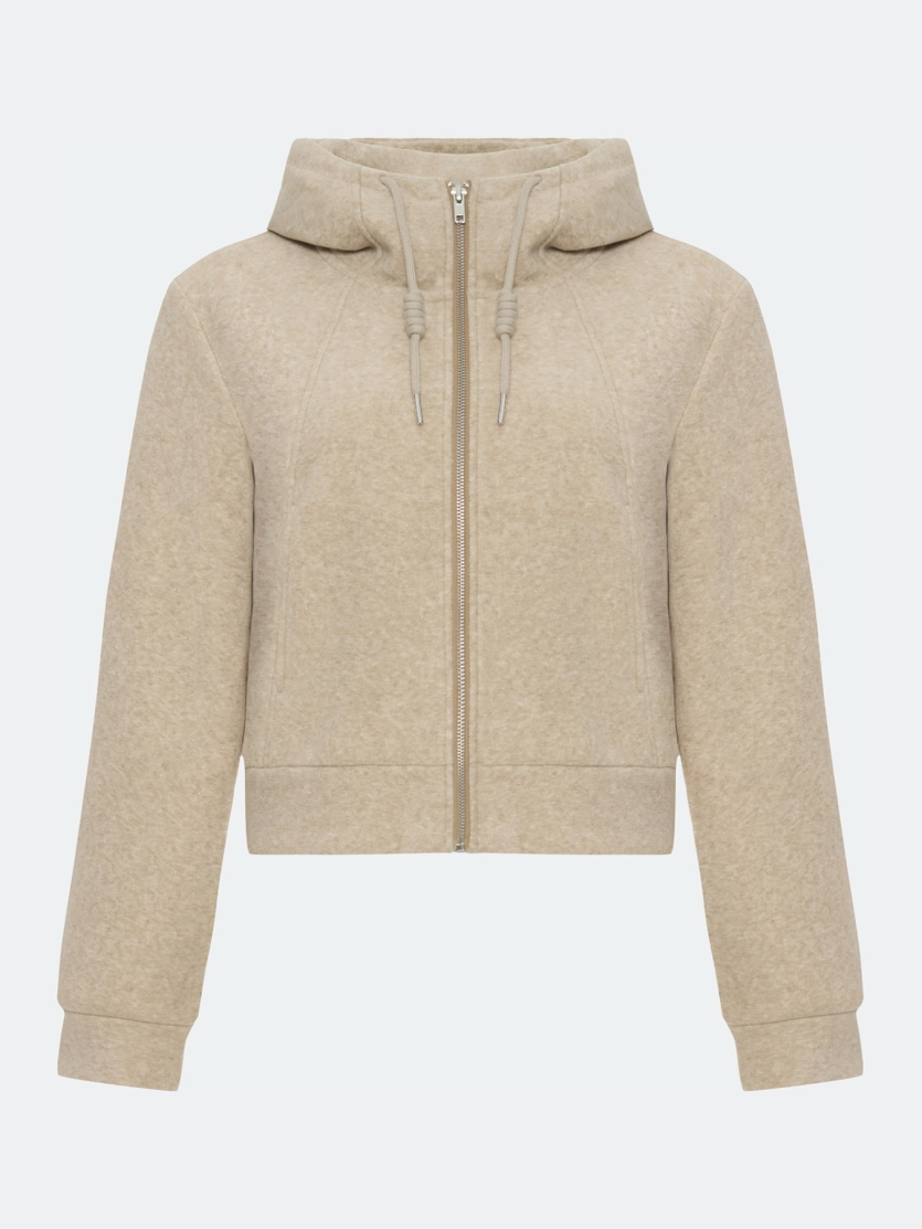 Теплый укороченный худи