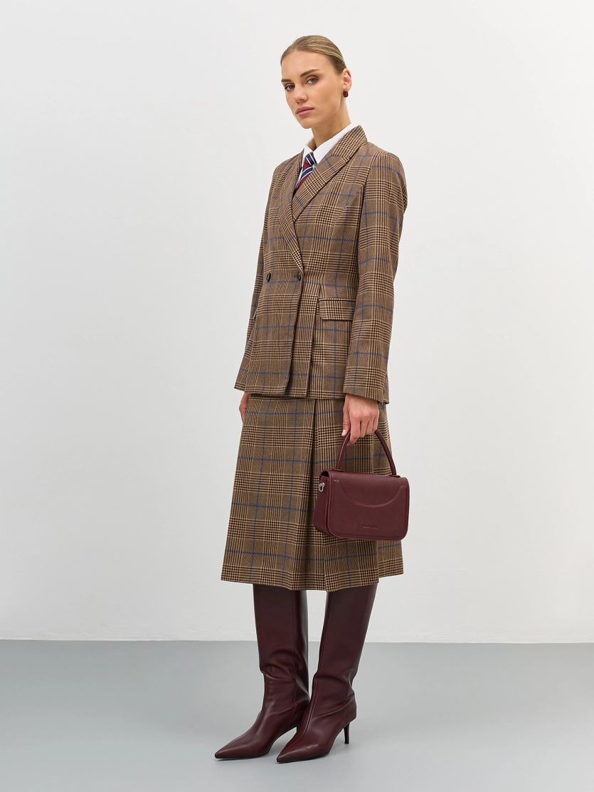 Комплект: сумка кросс-боди и косметичка-брелок