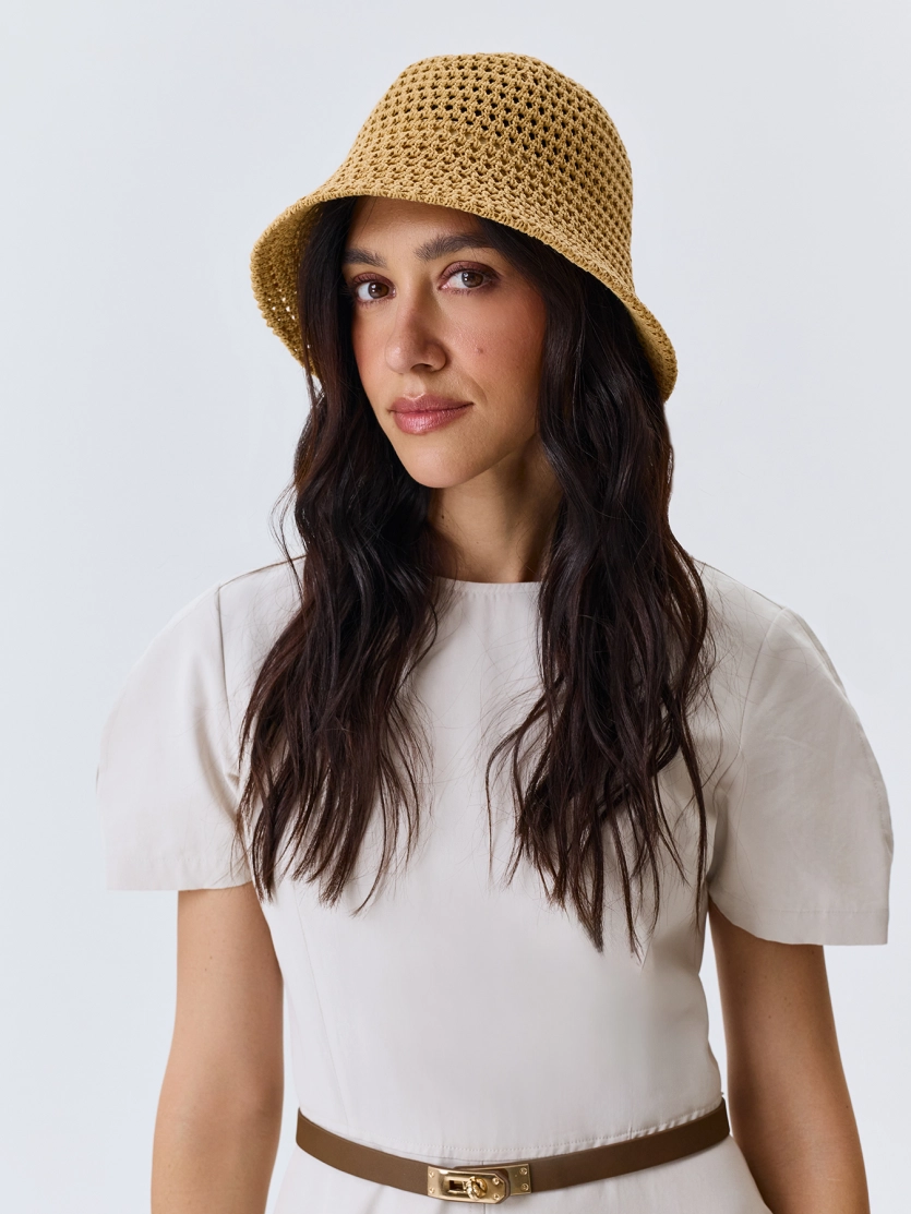 Пляжная ажурная панама 