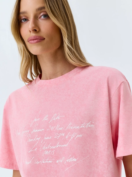 Oversize футболка с эффектом варки