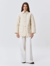 Укороченное пальто из смесового хлопка