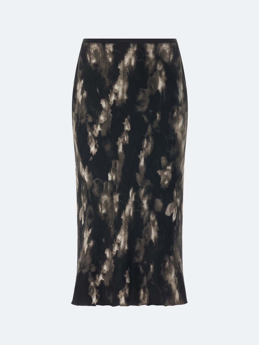 Юбка-плиссе из фактурной ткани