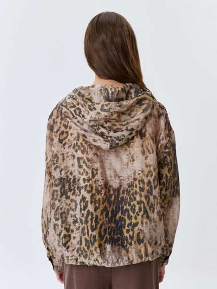 Худи из тенселя с принтом