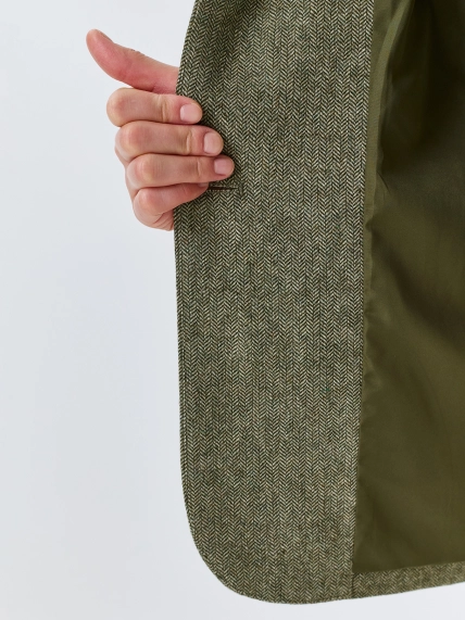 Шерстяной жакет с узором Herringbone