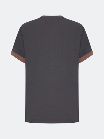 Прямая футболка в стиле "College"