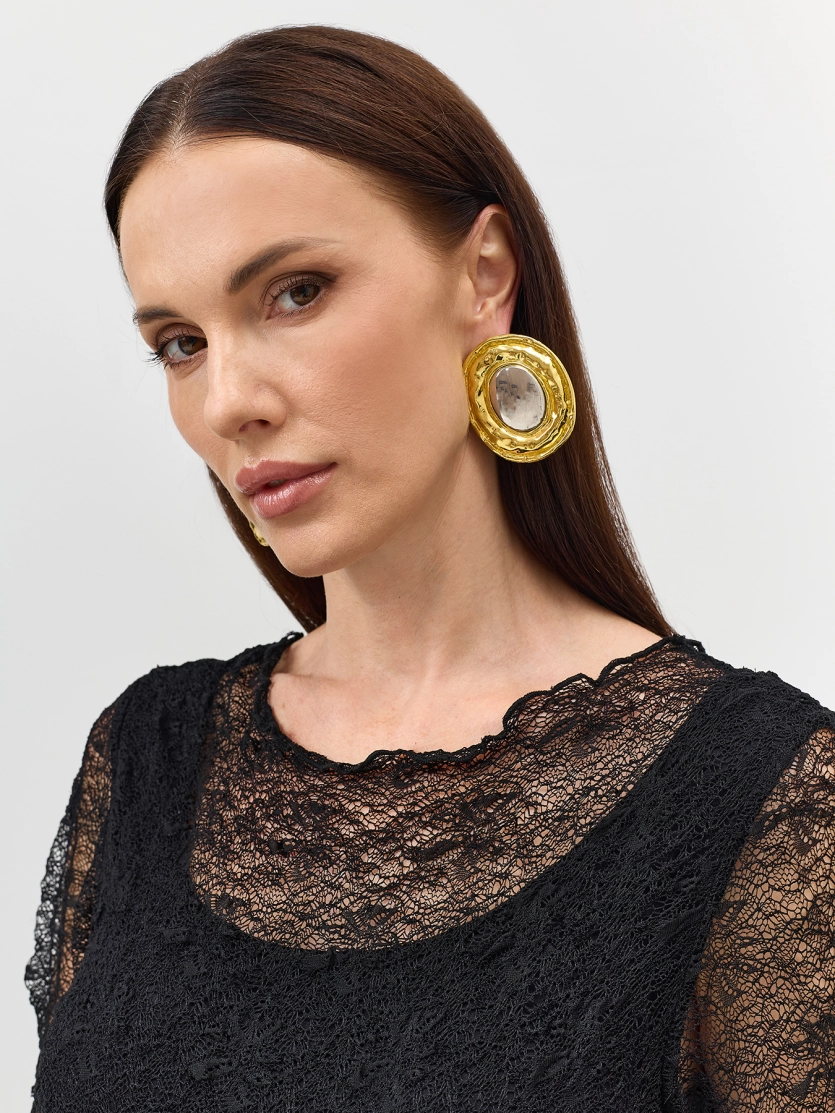 Кружевное платье макси