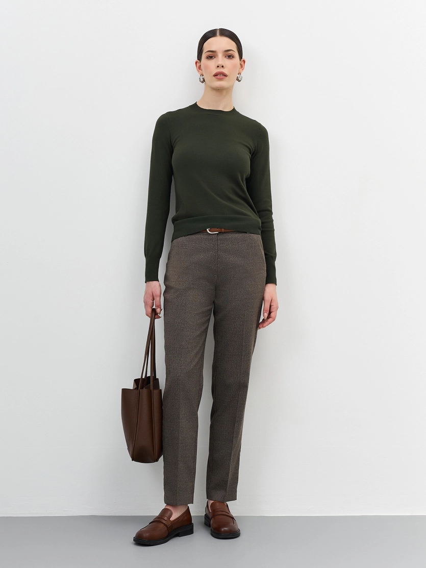 Базовые брюки в клетку