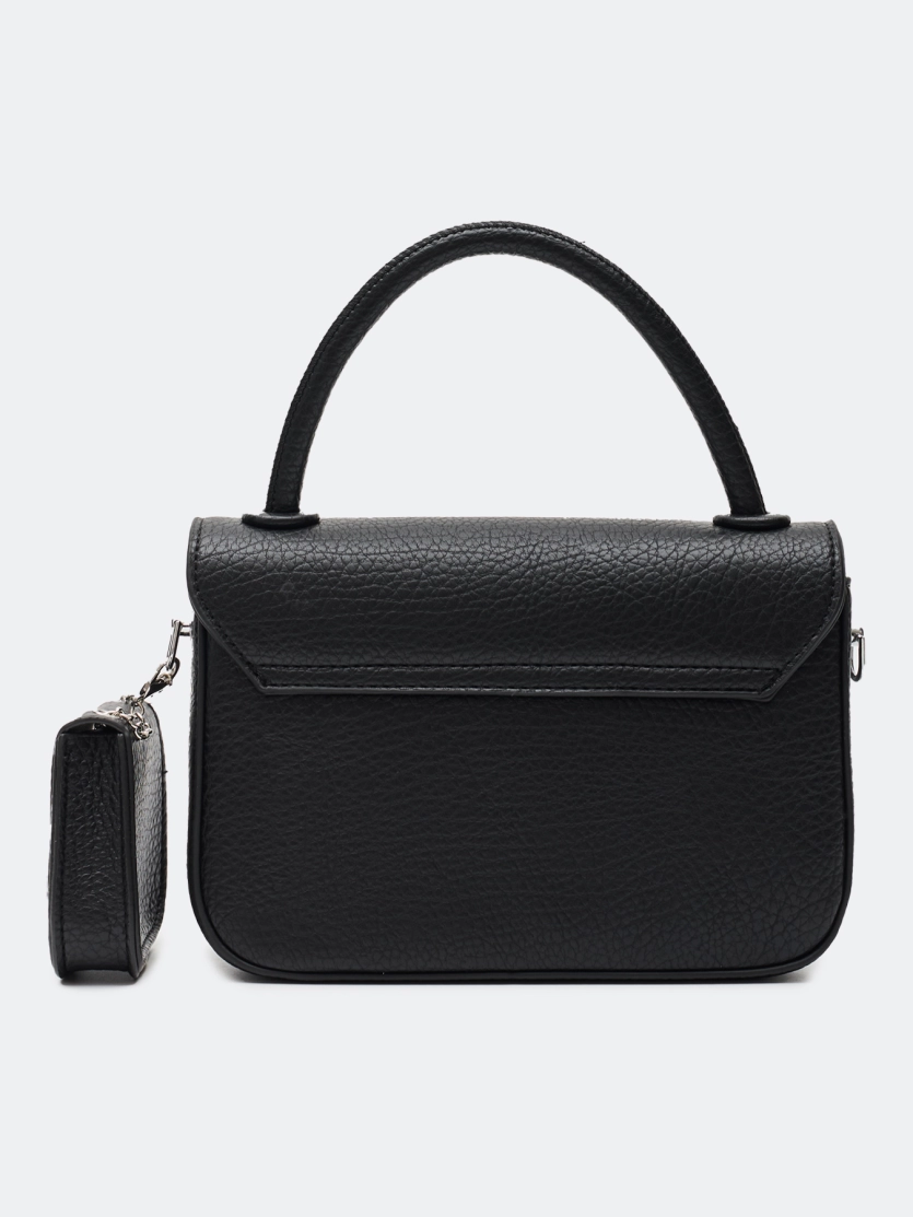 Комплект: сумка кросс-боди и косметичка-брелок