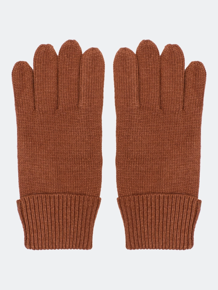 Вязаные перчатки с шерстью