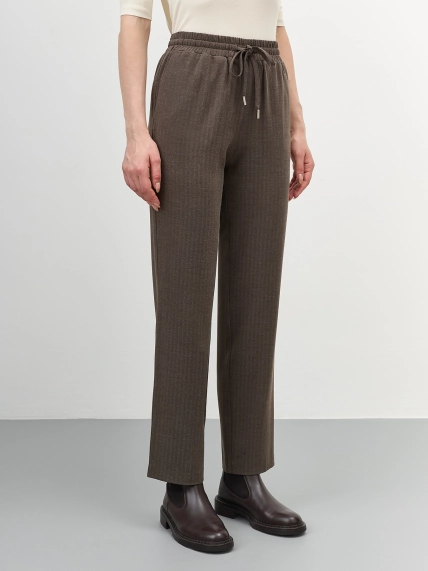 Комфортные брюки на широком поясе