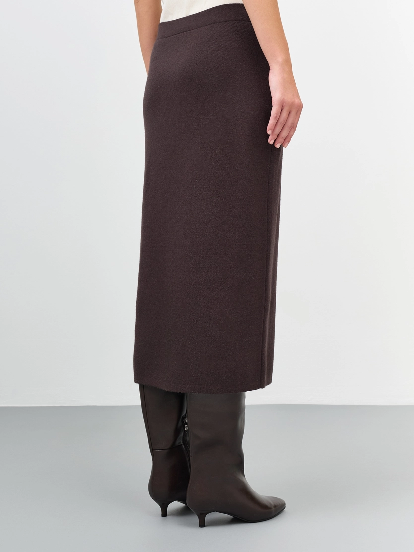 Вязаная юбка-карандаш