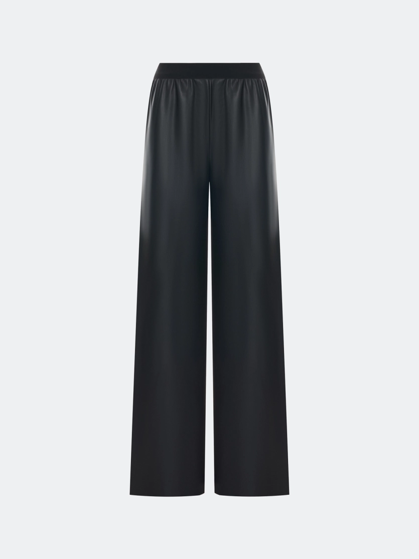 Брюки палаццо из экокожи