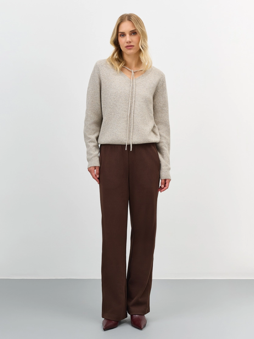 Джемпер с мерцающим люрексом 