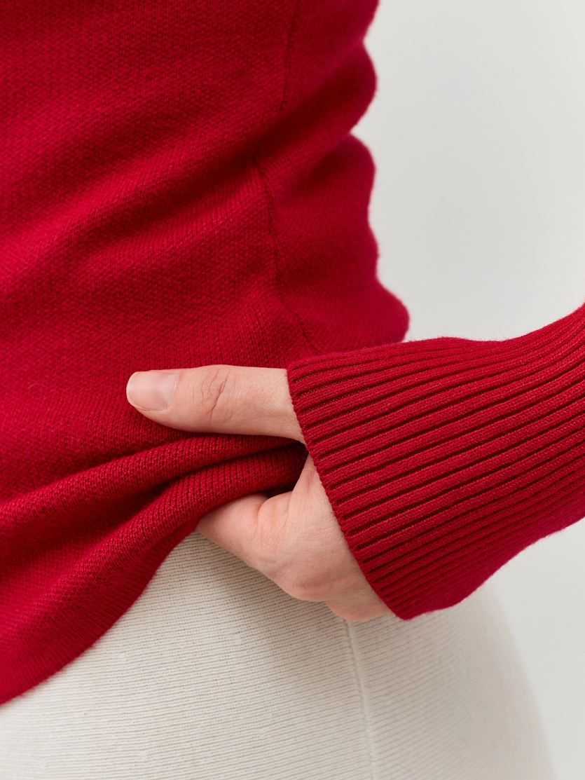 Джемпер с открытыми плечами