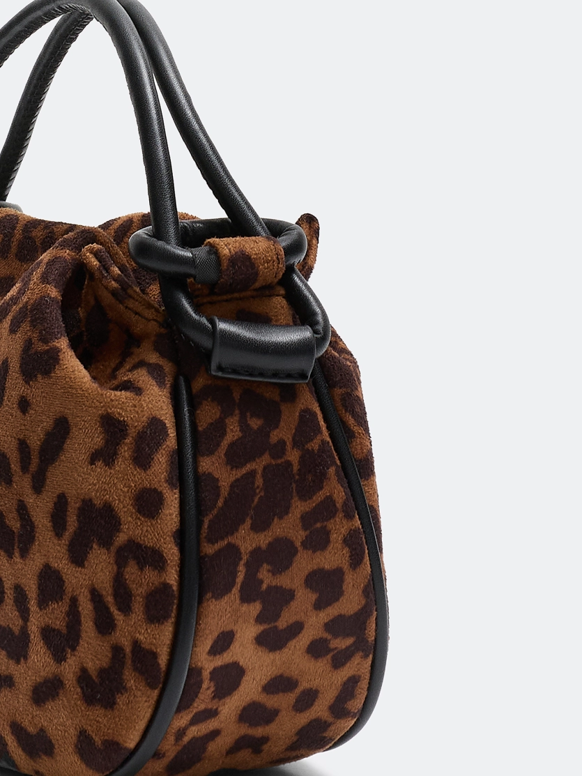 Сумка-мешок с анималистичным принтом