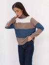 Свитер в яркую полоску в стиле color block