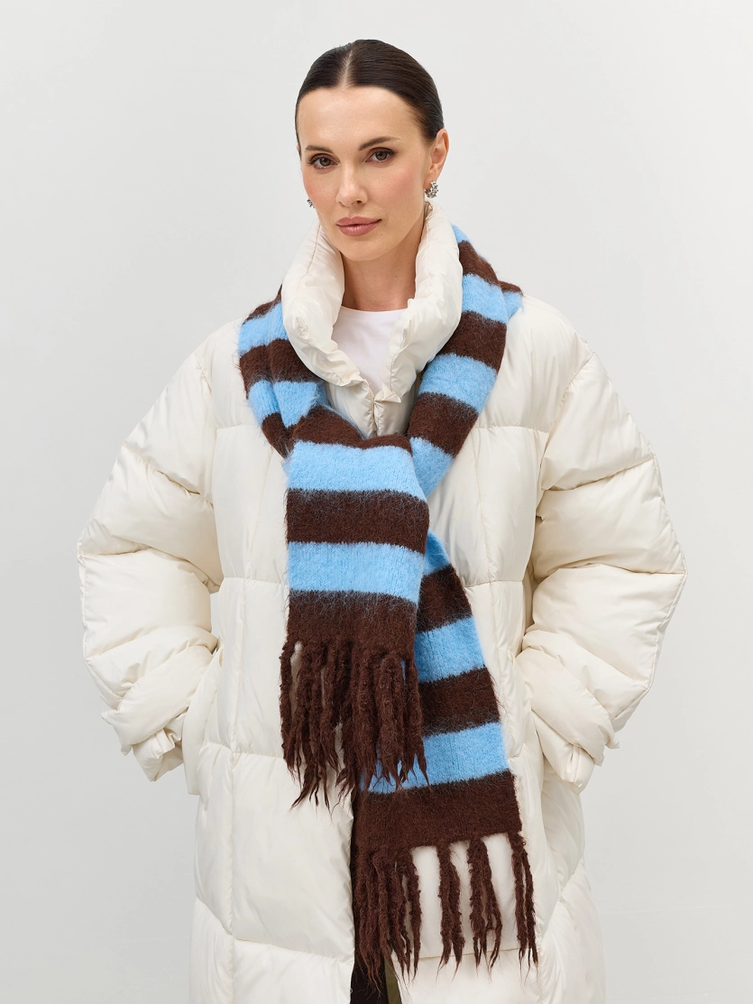 Шарф теплый зимний большой