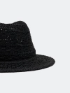 Плетеная шляпа с прямыми полями