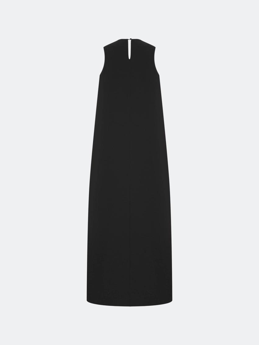 Платье макси с акцентными складками