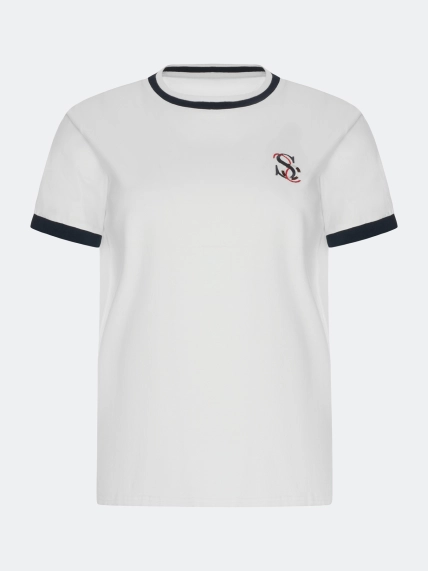 Футболка с контрастными деталями