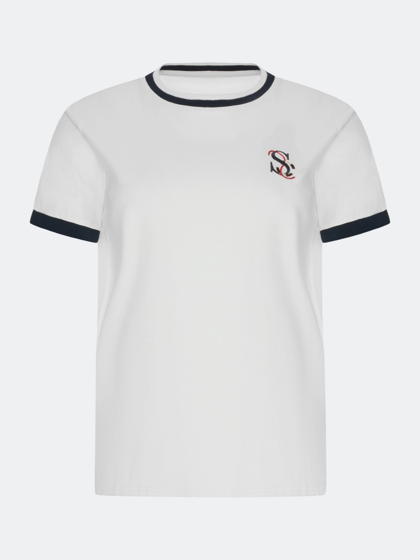 Футболка с контрастными деталями