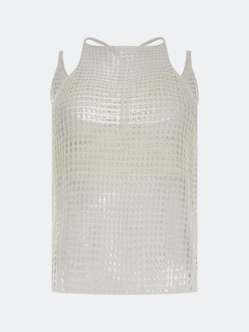 Двойной ажурный топ