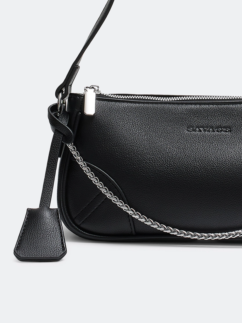 Сумка-такса с декоративной цепочкой