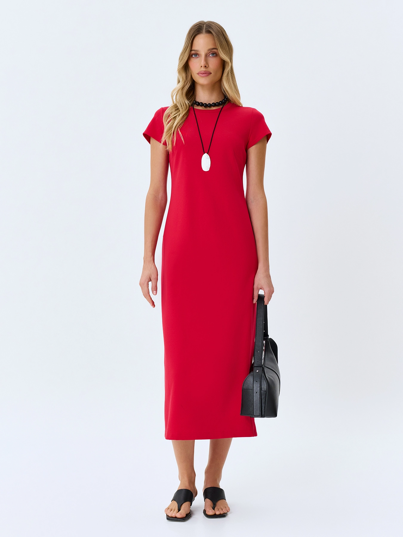 Трикотажное платье-макси SAVAGE