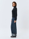 Джинсы Straight fit с широкими отворотами