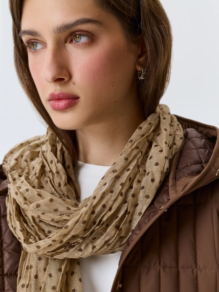 Палантин в горошек