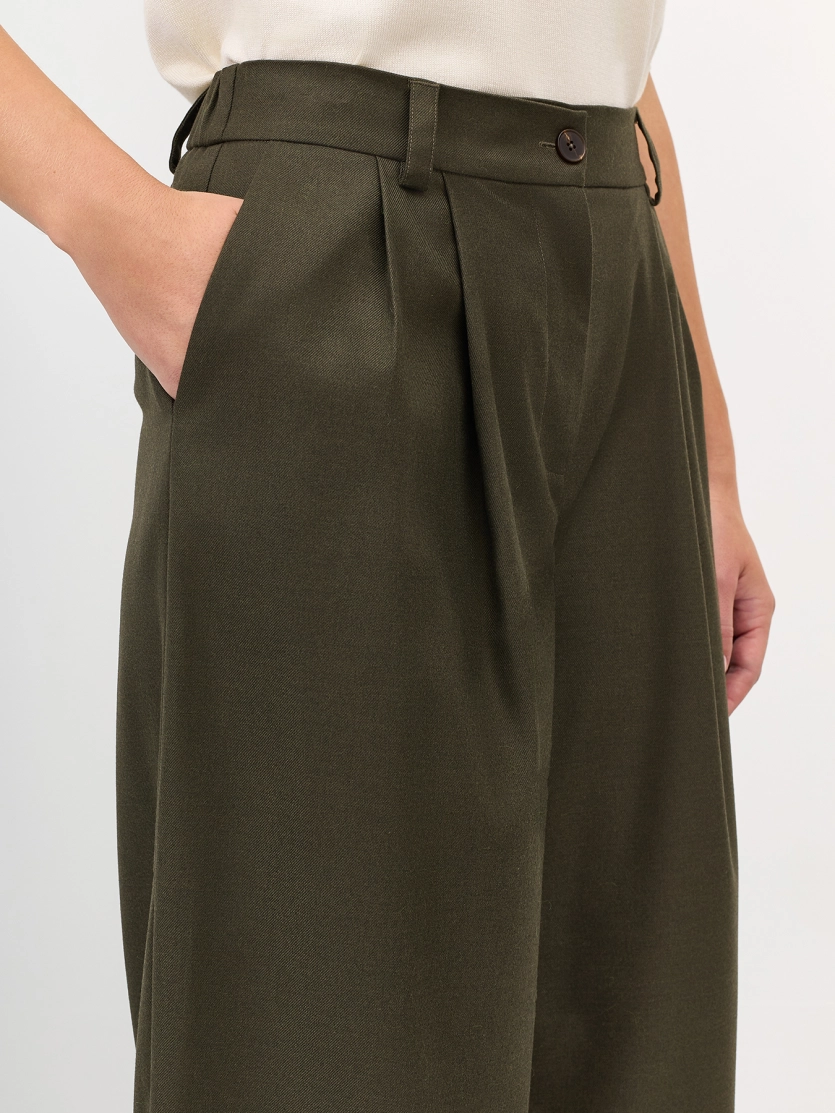Брюки палаццо из смесовой вискозы