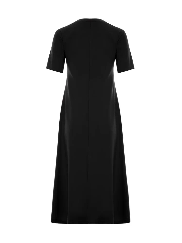 Трикотажное платье-миди А-силуэта