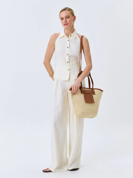 Сумка-тоут из рафии