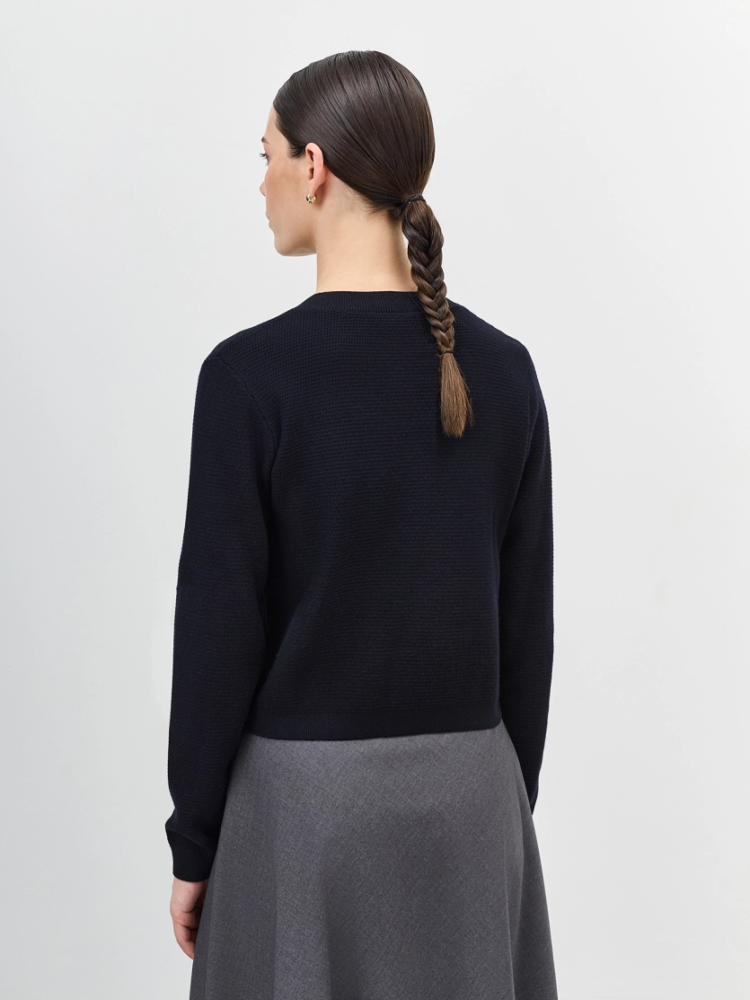 Жакет с акцентными металлическими пуговицами