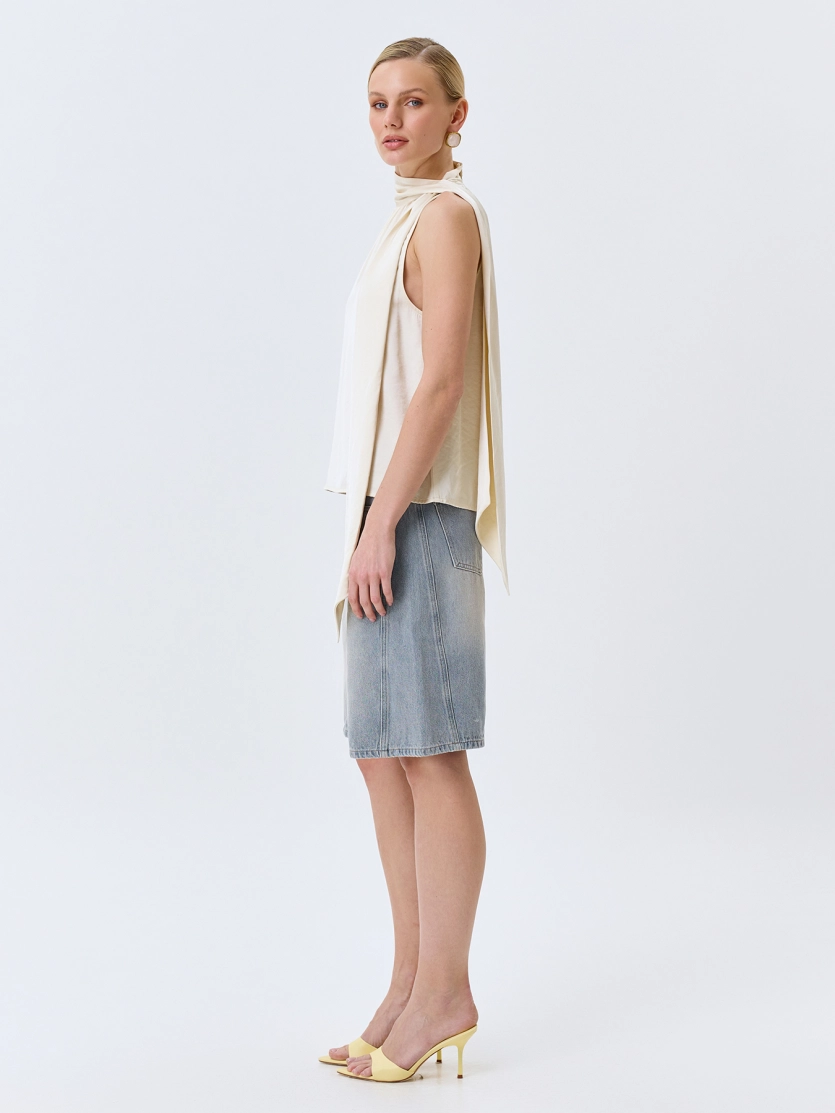 Джинсовые бермуды