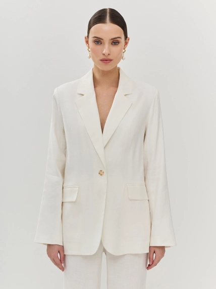 Летний жакет из смесового льна