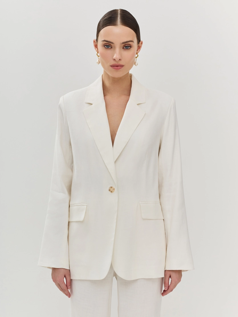 Летний жакет из смесового льна