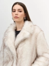 Шуба из искусственного меха песца