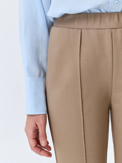 Брюки из джерси с простроченными стрелками