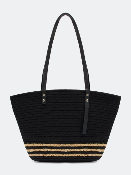 Сумка-шоппер из рафии