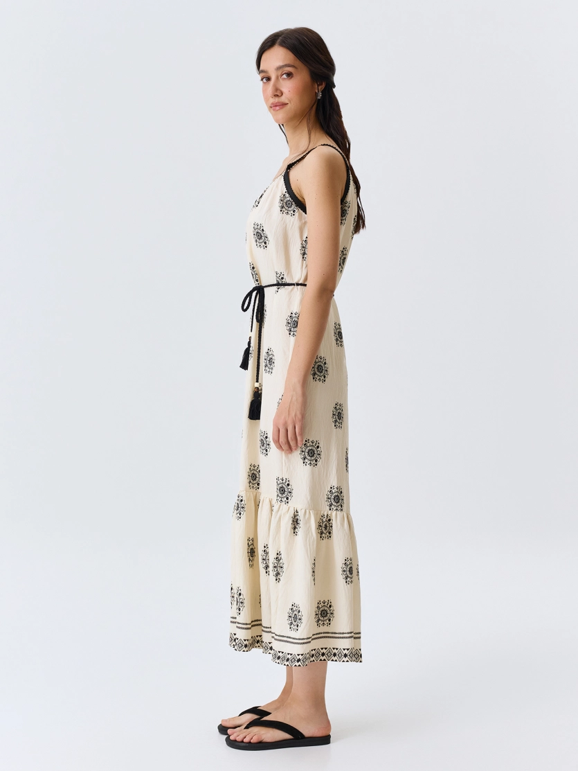 Сарафан с этническим принтом