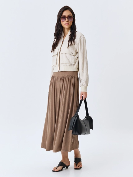 Свободная юбка в мягкую складку