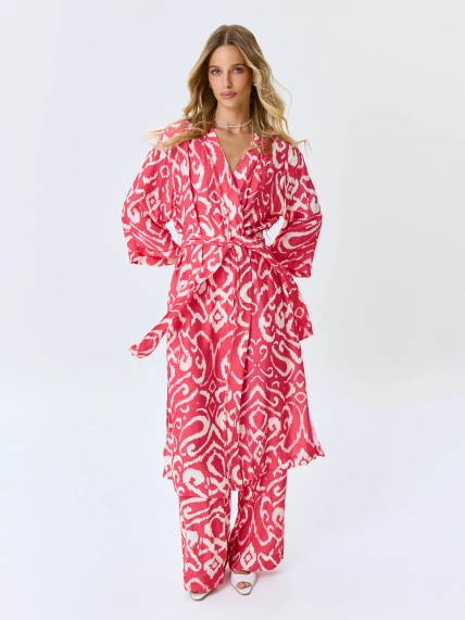 Яркие брюки с этническим принтом