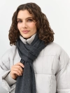 Графитовый шарф из смесовой вискозы