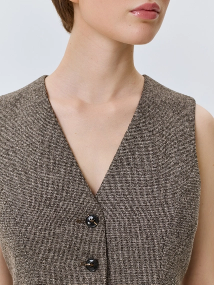 Жилет с узором Herringbone