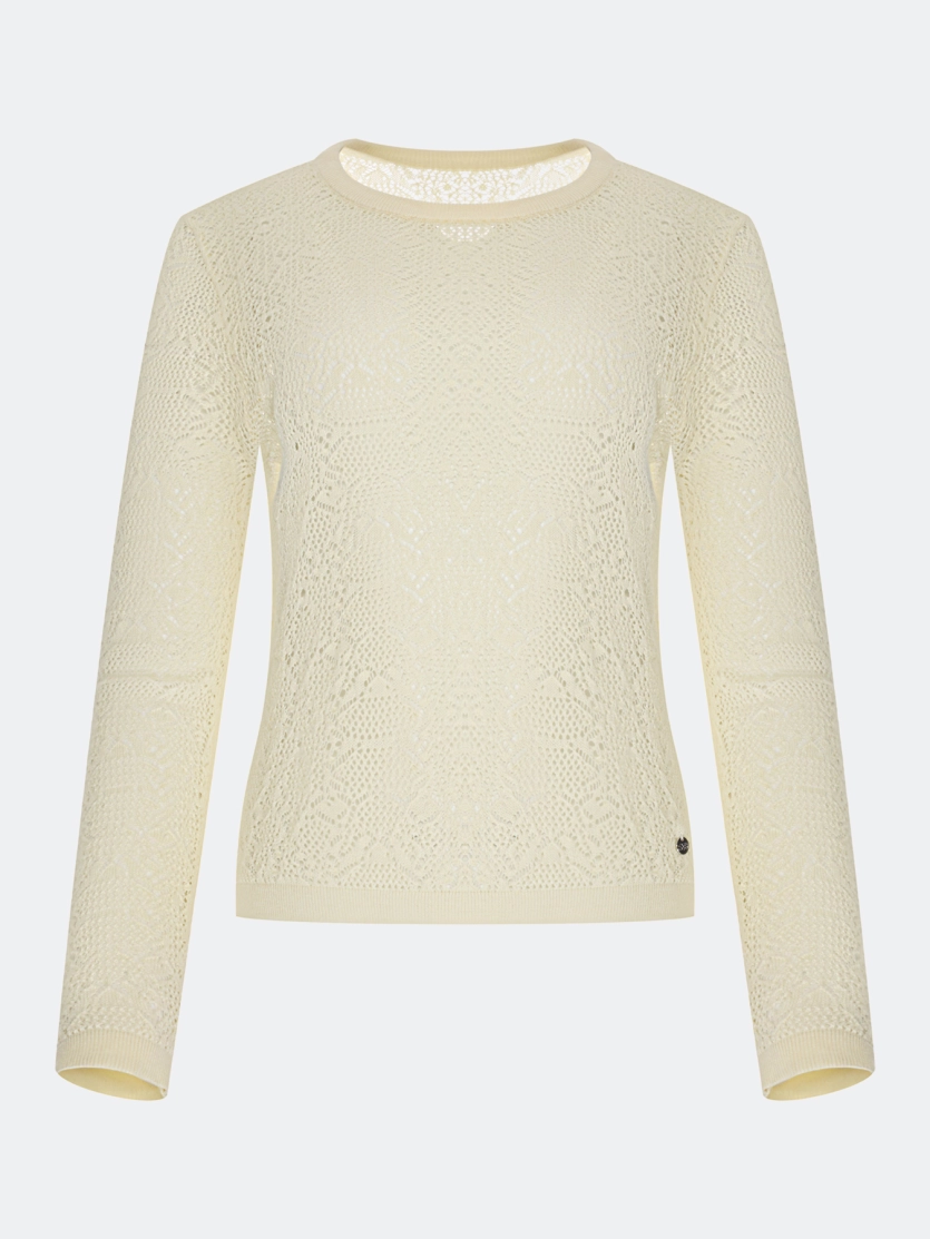 Ажурный вязаный  джемпер 